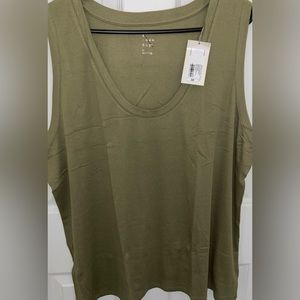 A New Day green tank top Size 3X